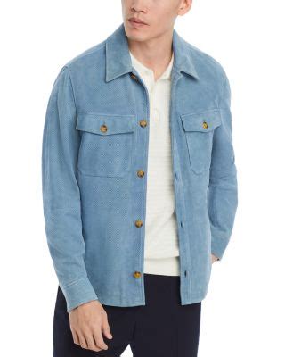 michael kors suede shirt jacket
